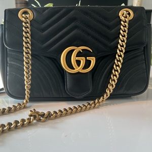 GG Marmont small matelassé shoulder bag
